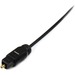 STARTECH Toslink M/M Thin High Res Optical Digital SPDIF Audio Cable - 10ft (THINTOS10)