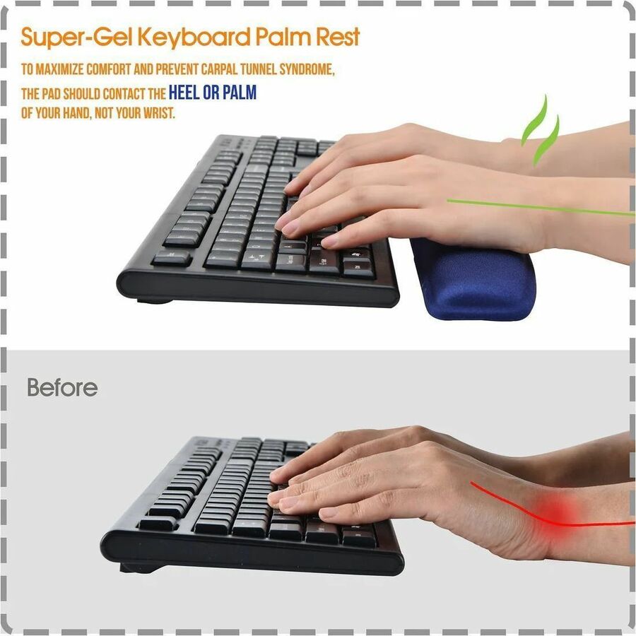 First Base MP-124 Contour Keyboard Wrist Rest