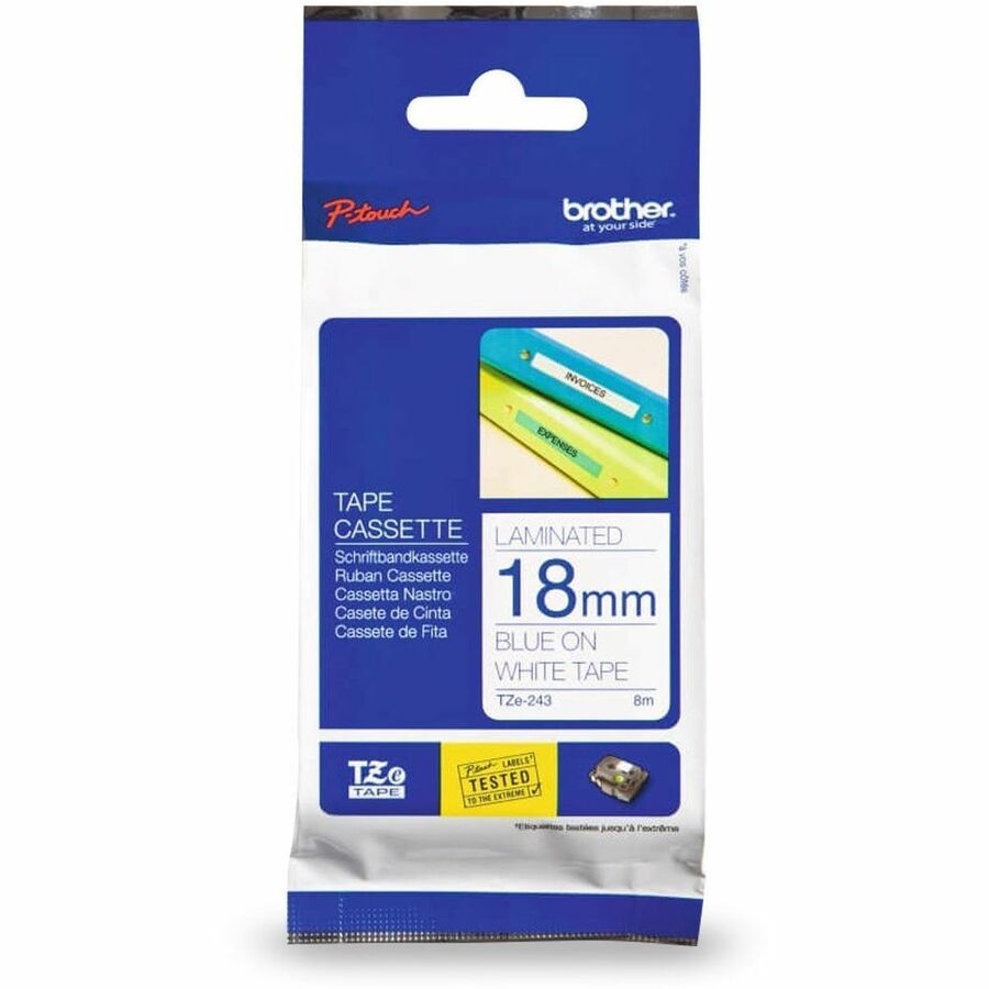 P-touch TZe Flat Surface Laminated Tape