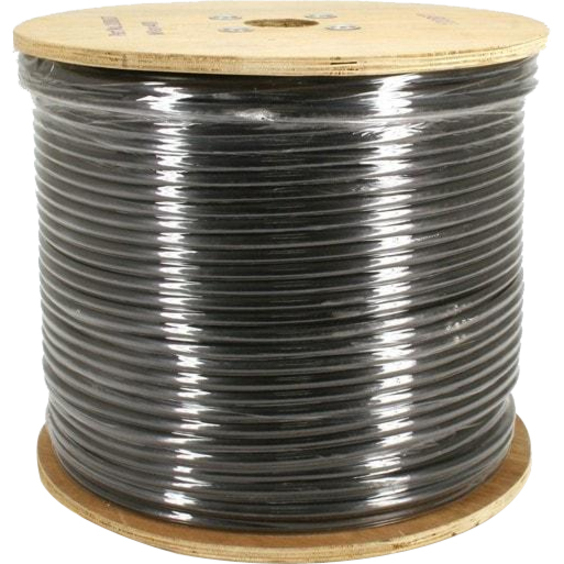 1000 foot black Wilson 400 ultra low loss coax cable with N-type male connectors — alternate view 1