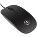 Manhattan Silhouette Sculpted USB Wired Mouse, Black, 1000dpi, USB-A, Optical, Lightweight, Flat, Three Button with Scroll Wheel, Three Year Warranty, Blister - Optical - Cable - Black - USB - 1000 dpi - Scroll Wheel - 3 Button(s) - Symmetrical