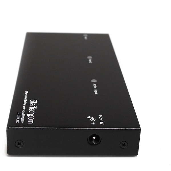 StarTech 2 Port High Speed HDMI Video Splitter and Signal Amplifier - 1 x HDMI Digital Audio/Video In (ST122HDMI2)