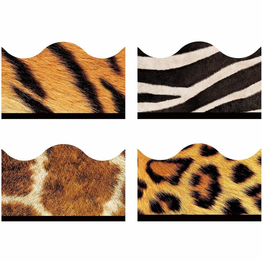 TEPT92917 - Layer patterns on solids, sparkles, or metallics; or use as-is to showcase student work in style, make funky crowns and bookmarks, and engage and delight. The perfect finishing touch for whiteboards, reward charts, calendars or any display. Durable and reusable. 2-1/4" x 39".