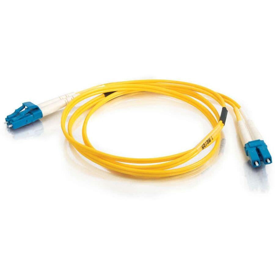 C2G-1m LC-LC 9/125 OS1 Duplex Singlemode Fiber Optic Cable (TAA Compliant) - Yellow