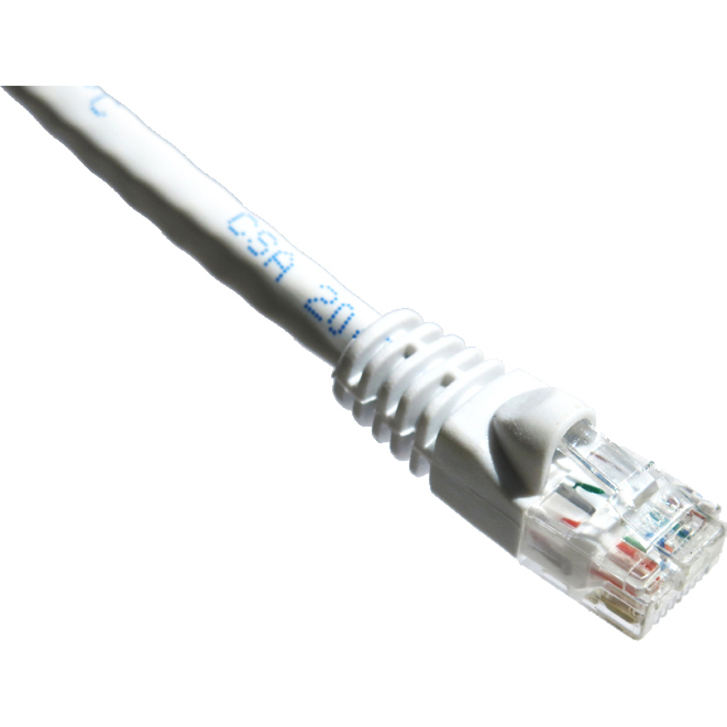 Axiom 20FT CAT6 550mhz Patch Cable Molded Boot (White)