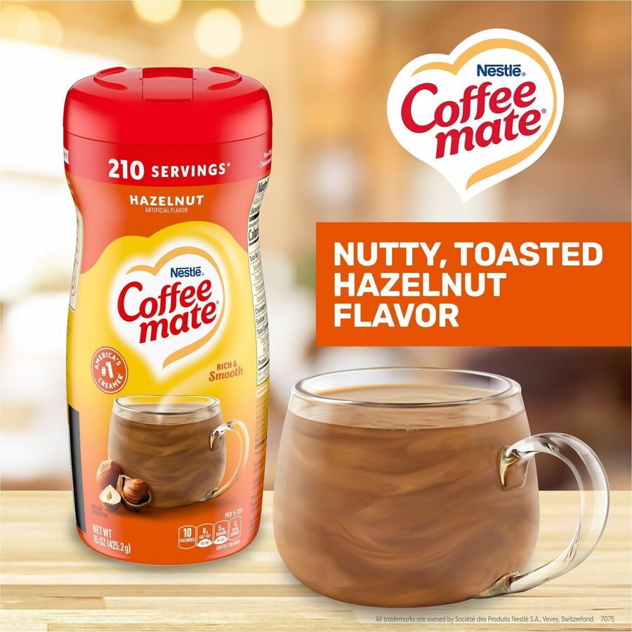 Coffee mate Hazelnut Gluten-Free Powdered Creamer - Hazelnut Flavor - 0.94 lb (15 oz) - 1Each - 141 Serving