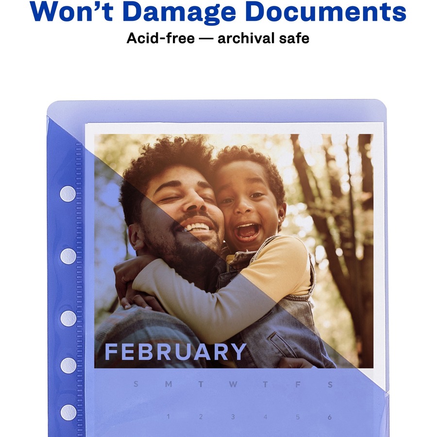 Avery® 1 Mini Durable View Binder - 1 Binder Capacity - Half-letter - 5  1/2 x 8 1/2 Sheet Size - 175 Sheet Capacity - Round Ring Fastener(s) - 2