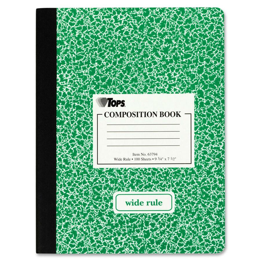63794 Wide Ruled Paper Oxford Composition Notebooks Colors May Vary 12 per Pack Assorted Marble Covers 100 Sheets 9-3/4 x 7-1/2