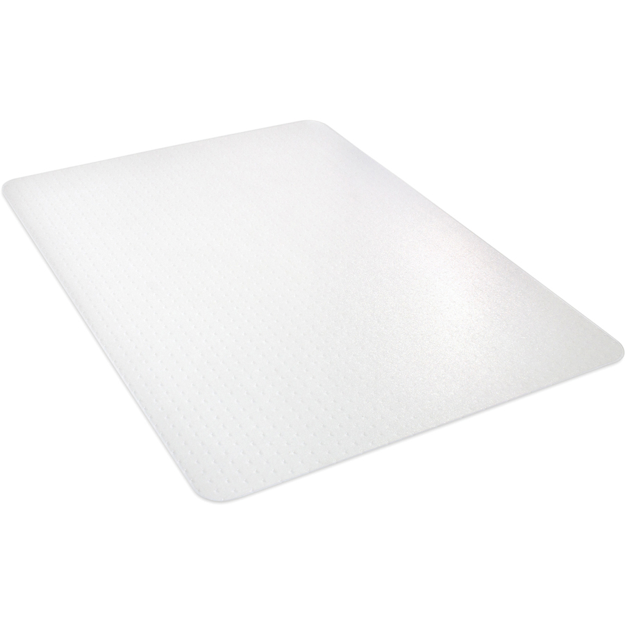 Deflecto EconoMat Chair Mat - Carpeted Floor - 48" Length x 36" Width x 0.063" Thickness - Rectangular - Polycarbonate - Clear - 1 Each