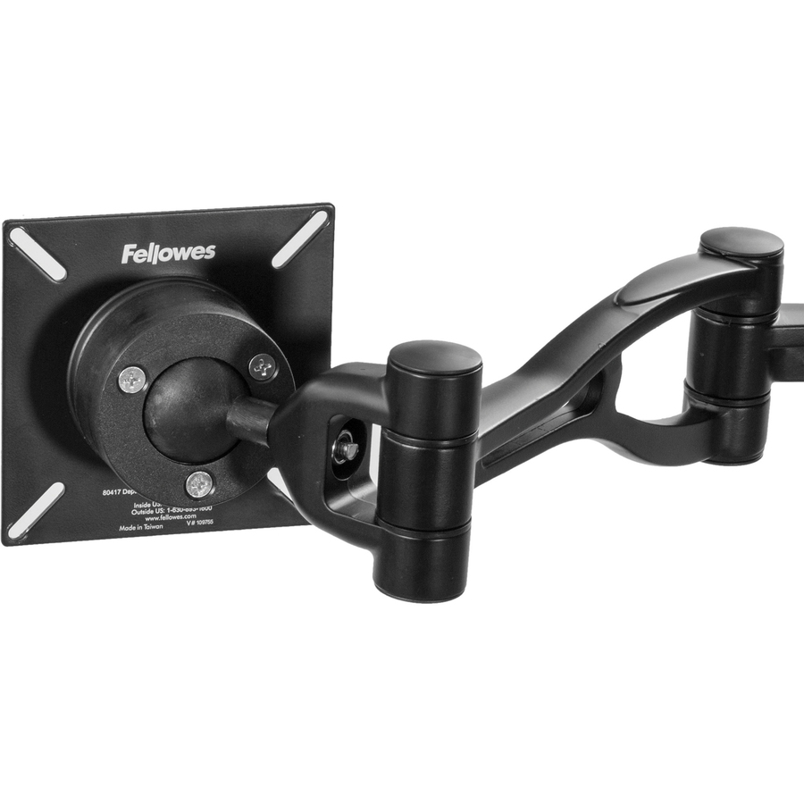 Fellowes Professional Series Depth Adjustable Dual Monitor Arm - Yes - 2 Display(s) Supported - 10.89 kg Load Capacity - 1 Each - Monitor Arms - FEL8041701