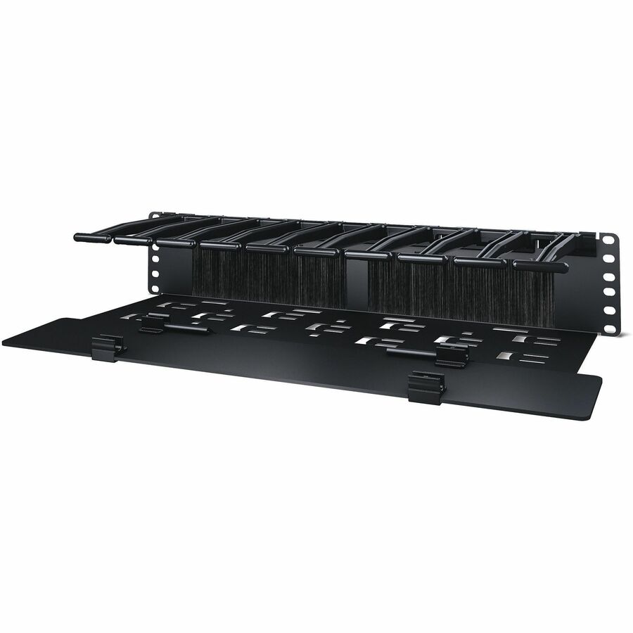 APC NetShelter Cable Management, Horizontal Cable Manager, 2U, with Cable Tie, Single Side with Cover, 482 x 89 x 165 mm