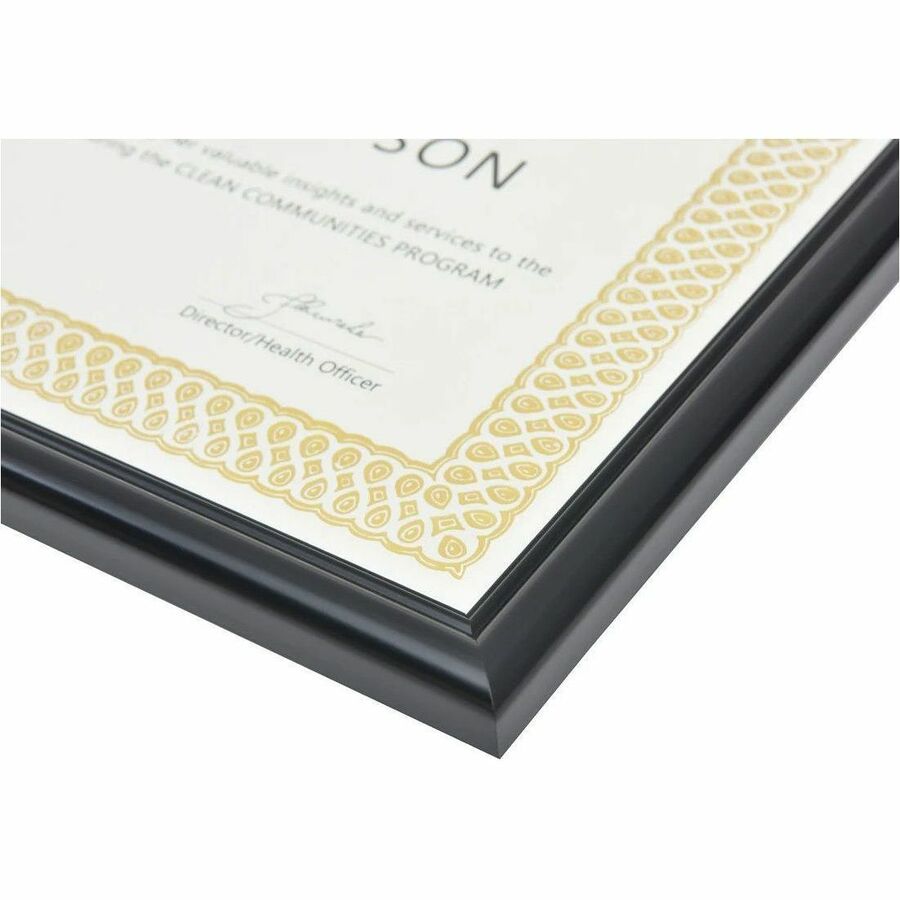 St. James&reg; Certificate/Diploma/Document Frame, 8.5x11" , Milano Glossy Black