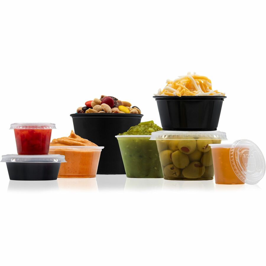 Dart 1 oz Conex Complements Portion Containers - 125 / Pack - Polypropylene Body - 20 / Carton