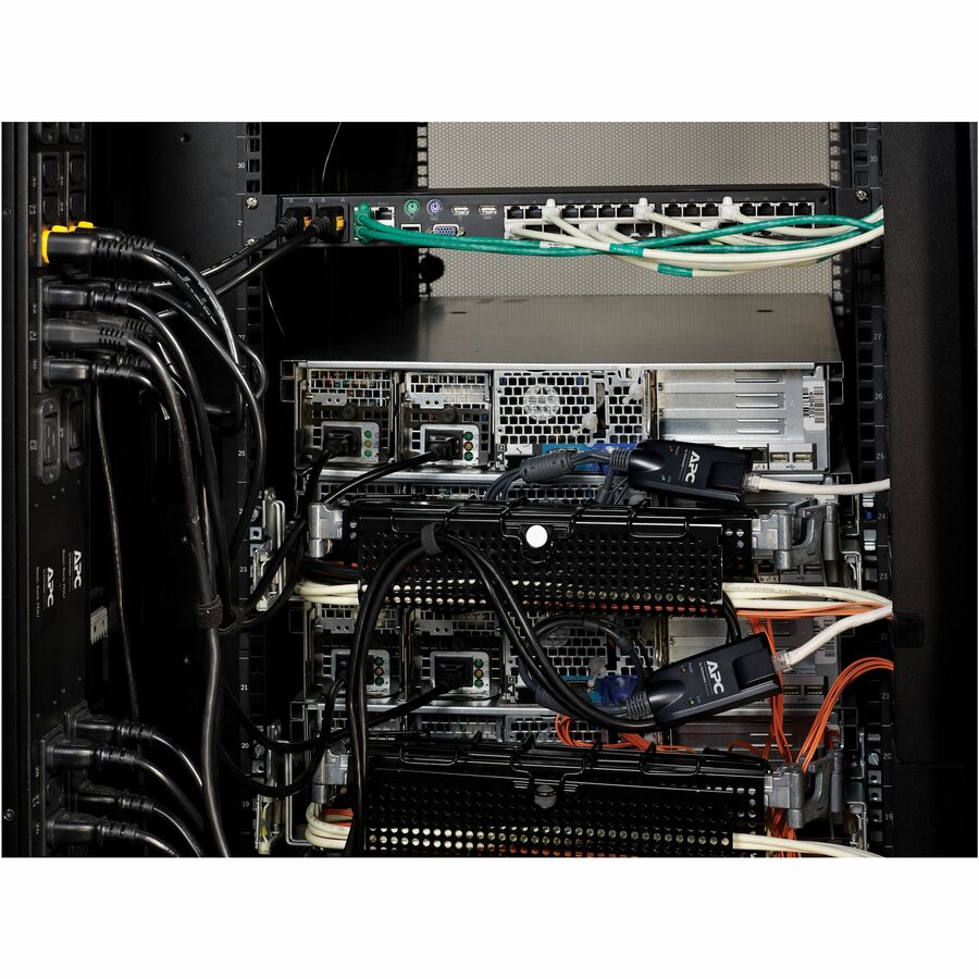 APC KVM 2G, Analog, 1 Local User, 8 ports - 8 Computer(s) - 1 Local User(s) - 1U - Rack-mountable