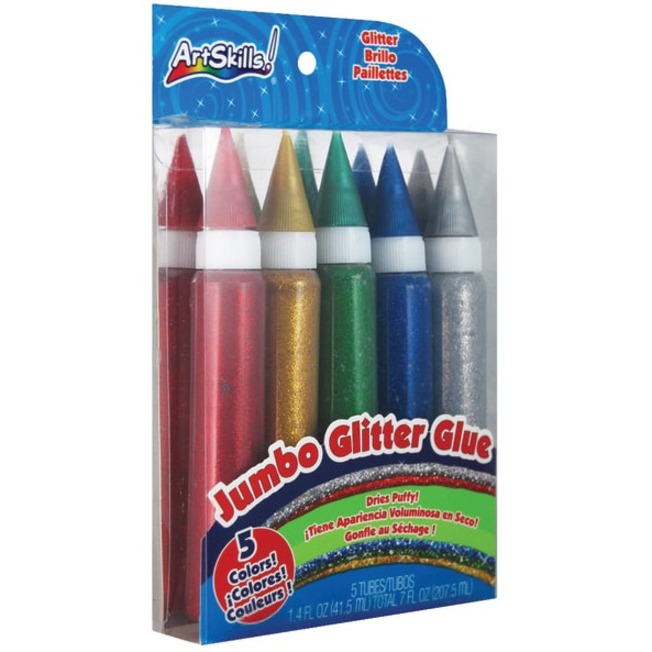 ArtSkills Glitter Glue, Assorted, Pack Of 5 - Glitter | ArtSkills, Inc