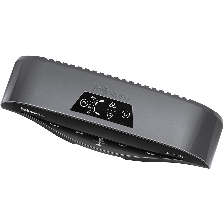 Fellowes Callisto™ 95 Laminator with Pouch Starter Kit - Pouch - 9.50" (241.30 mm) Lamination Width - 5 mil Lamination Thickness - 4.25" (107.95 mm) x 17.75" (450.85 mm) x 5.75" (146.05 mm) = FEL5728401