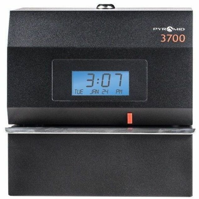 Pyramid Time Systems 3700 Heavy-duty Electric Time Clock - Card Punch/StampUnlimited Employees - Digital - Date, Time, Year Record Time - Time Clocks & Recorders - PTI3700