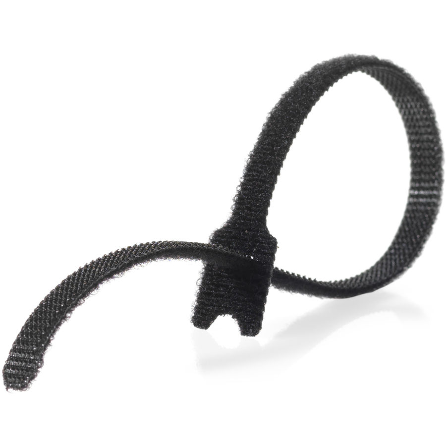 Velcro Brand ONE-WRAP Cable Ties, 1/2 x 8, Reusable Hook & Loop Fastener,  Black, 50/Pack (95172)