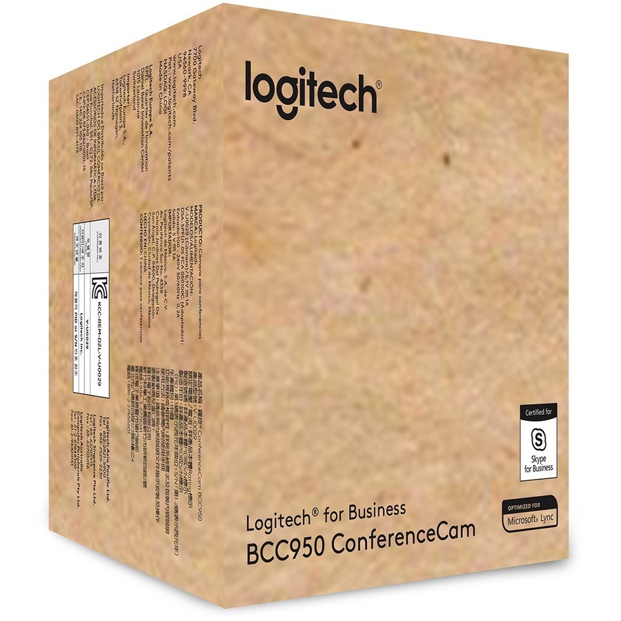 Logitech BCC950 Video Conferencing Camera - 3 Megapixel - 30 fps - Black - USB 2.0 - 1 Pack(s) - 1920 x 1080 Video - Auto-focus - Widescreen - Microphone - PC & Web Cameras - LOG960000866