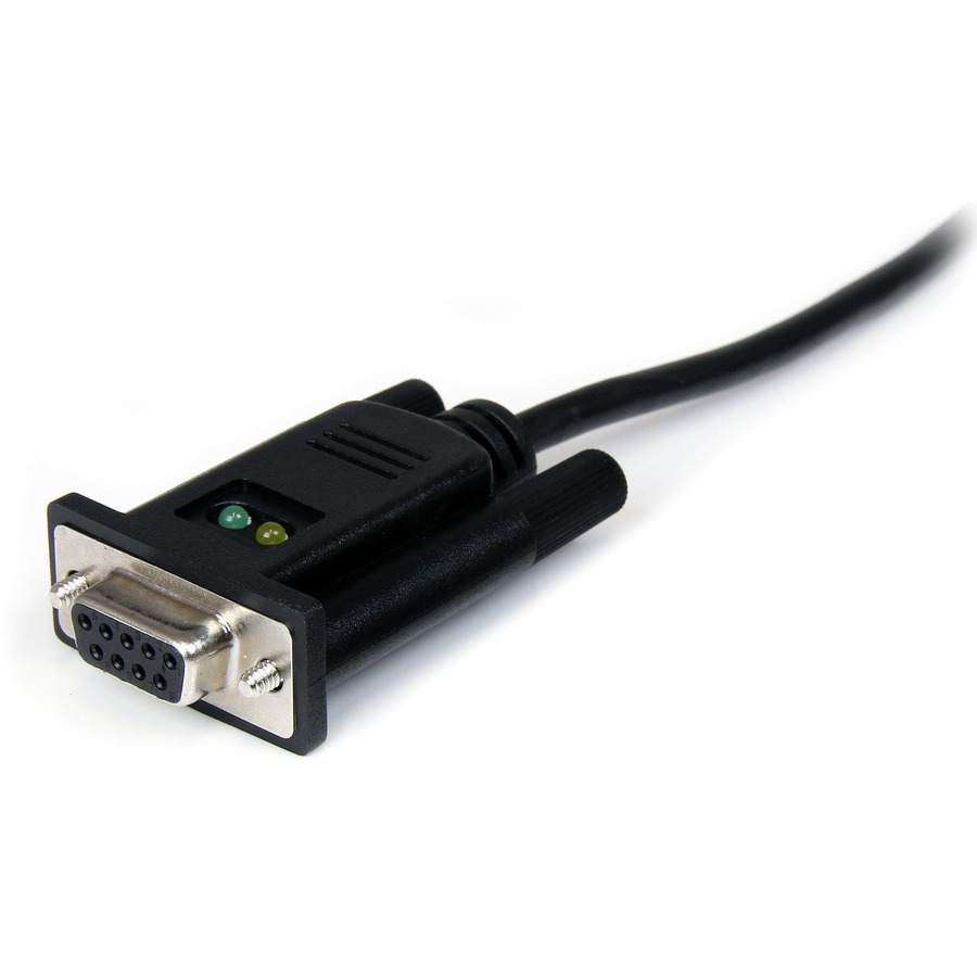 StarTech.com USB to Serial Adapter - Null Modem - FTDI USB UART Chip - DB9 (9-pin) - USB to RS232 Adapter