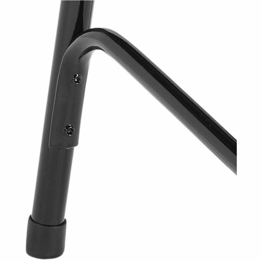National Public Seating 300 Series All-Steel Folding Chair - Powder Coated Frame Color - Tubular Steel Frame Material - Four-legged Base - Black - Steel, Polypropylene - 4 / Carton