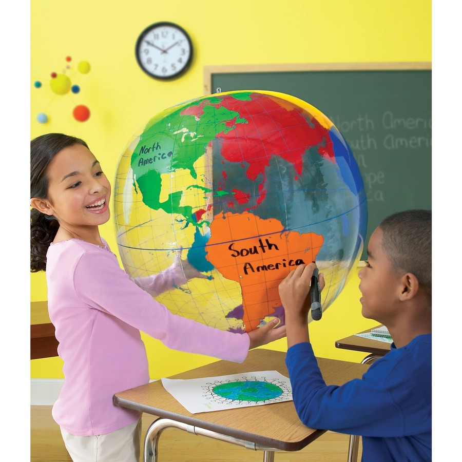 Learning Resources Inflatable Labeling Globe Game - Theme/Subject: Learning - Skill Learning: Geography, History, Trade Route - 5-8 Year - Games - LRN2438