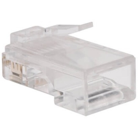 Tripp Lite by Eaton RJ45 for Flat Solid / Standard Conductor 4-Pair Cat5e Cat5 Cable 100 Pack