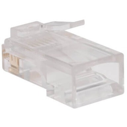 Tripp Lite by Eaton RJ45 Plugs for Round Solid / Stranded Conductor 4-pair Cat5e Cable 100-Pack