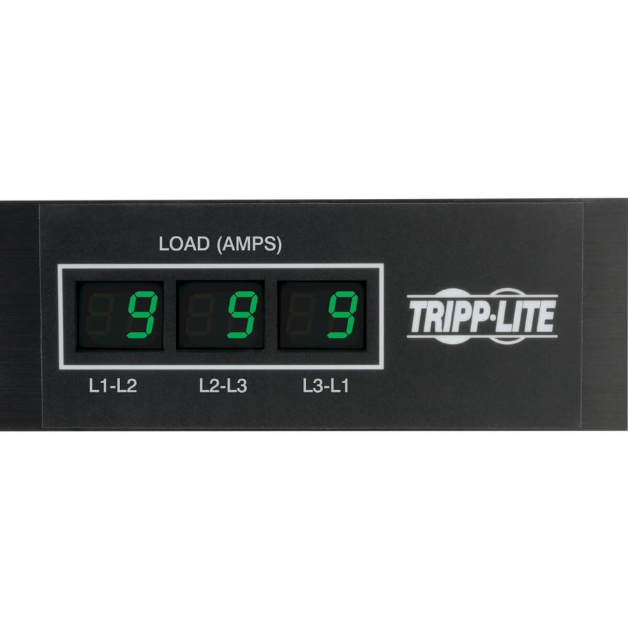Tripp Lite 3-Phase Metered PDU - NEMA L21-20P - 36 x IEC 60320 C13, 6 x IEC 60320 C19, 6 x NEMA 5-15/20R - 230 V AC - 5.70 kW - Vertical - Rack-mountable - TAA Compliant