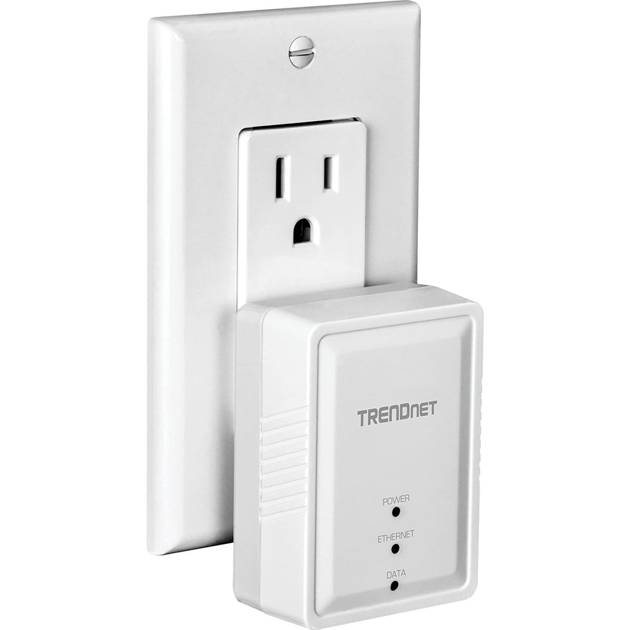 TRENDnet Powerline 500 AV Nano Adapter Kit, Includes 2 x TPL-406E Adapters, Cross Compatible With Powerline 600-500-200, Windows 10, 8.1, 8, 7, Vista, XP, Plug & Play Install, White, TPL-406E2K