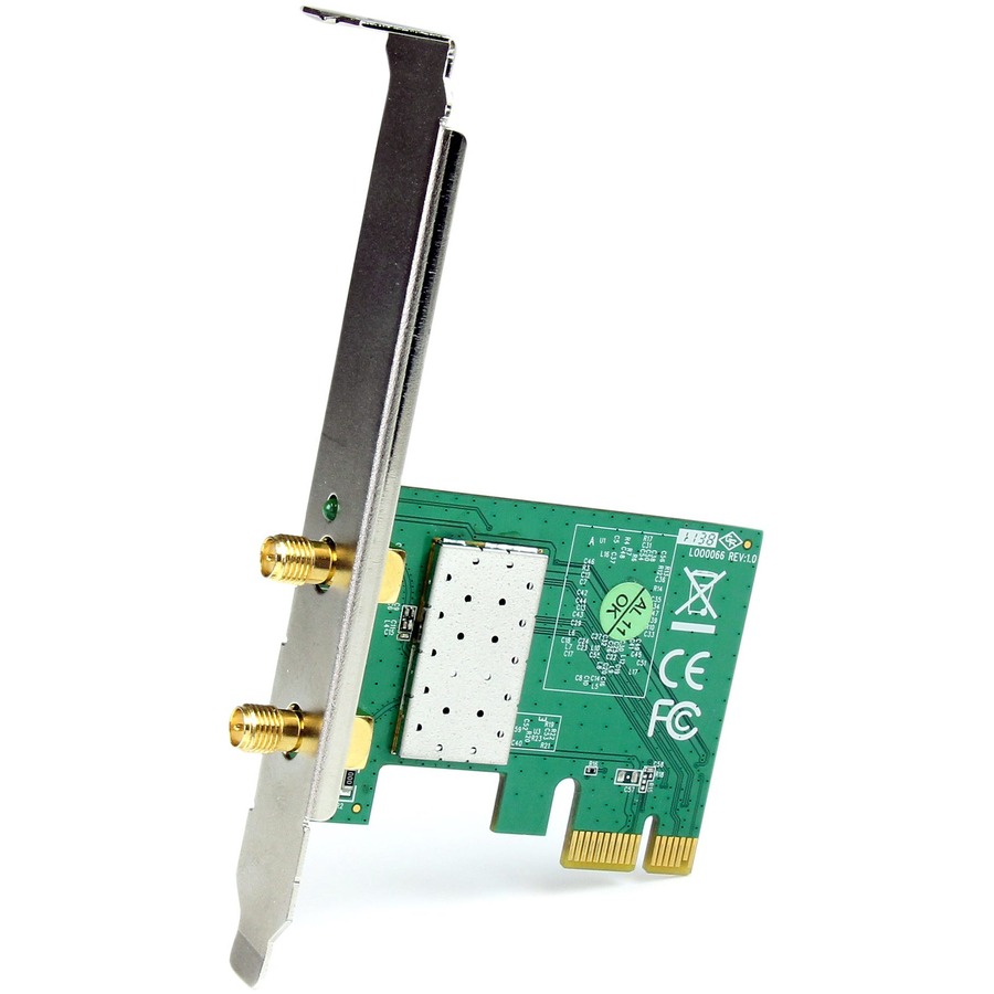StarTech PCI Express Wireless N Adapter, 300 Mbps PCIe 802.11 b/g/n Network Adapter Card - 2T2R 2.2 dBi, TAA