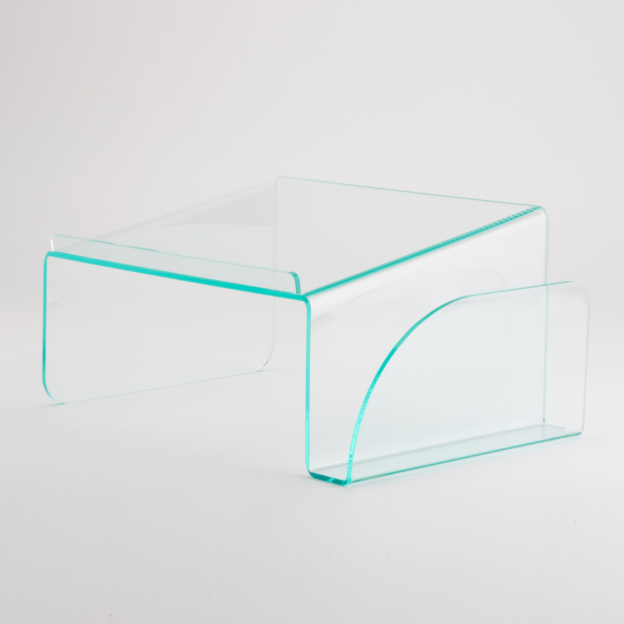 Lorell Acrylic Phone Stand - 5.50" (139.70 mm) Height x 11" (279.40 mm) Width x 10" (254 mm) Depth - Acrylic - Clear, Green - Telephone Stands & Holders - LLR80661