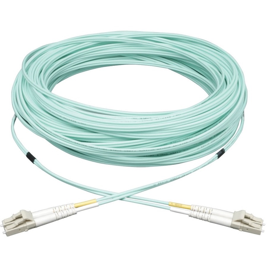 Eaton Tripp Lite Series 10Gb Duplex Multimode 50/125 OM3 LSZH Fiber Patch Cable, (LC/LC) - Aqua, 8M (26 ft.)