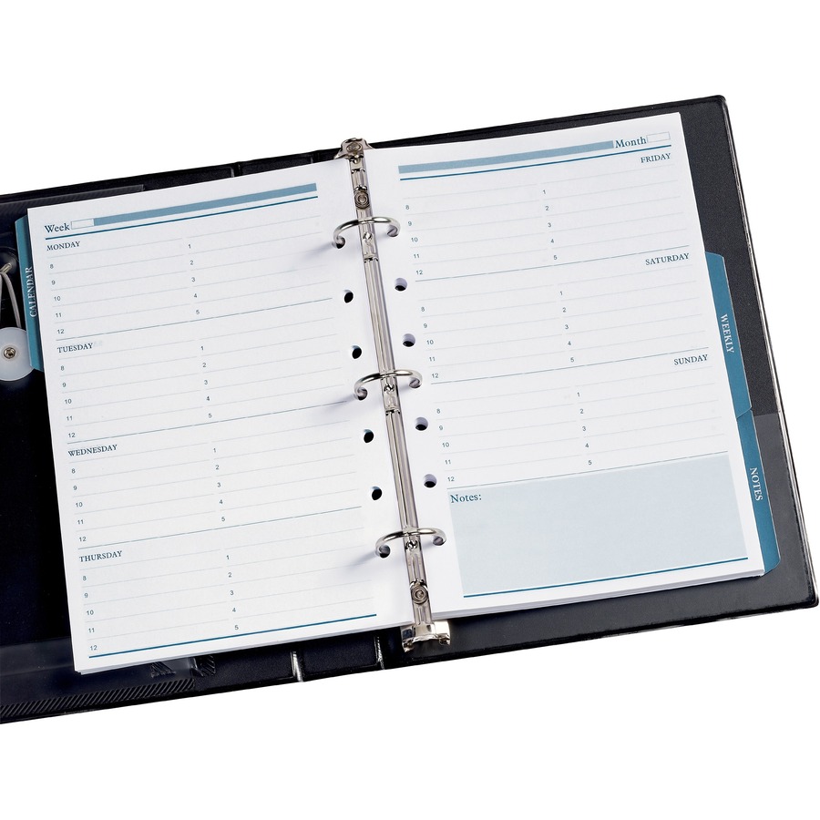 Avery® 5.5" x 8.5" Mini Calendar Pages, Fits 3-Ring/7-Ring Binders