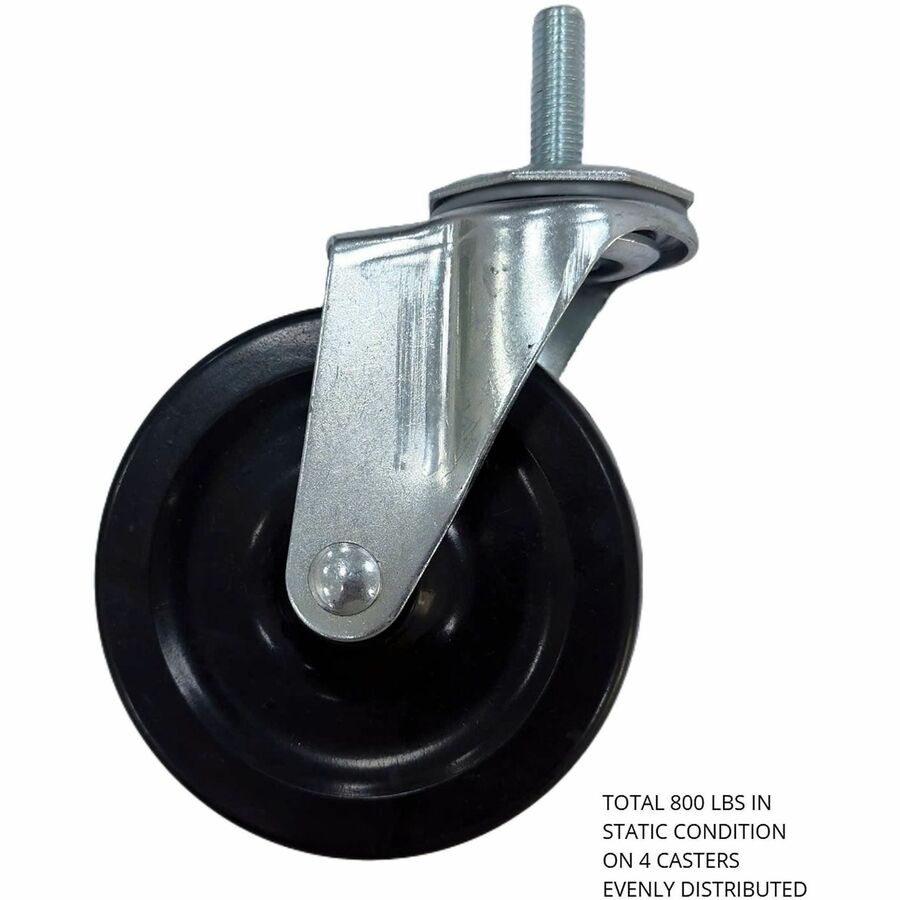 Lorell - Kit de roulettes pour &eacute;tag&egrave;res industrielles en fil m&eacute;tallique