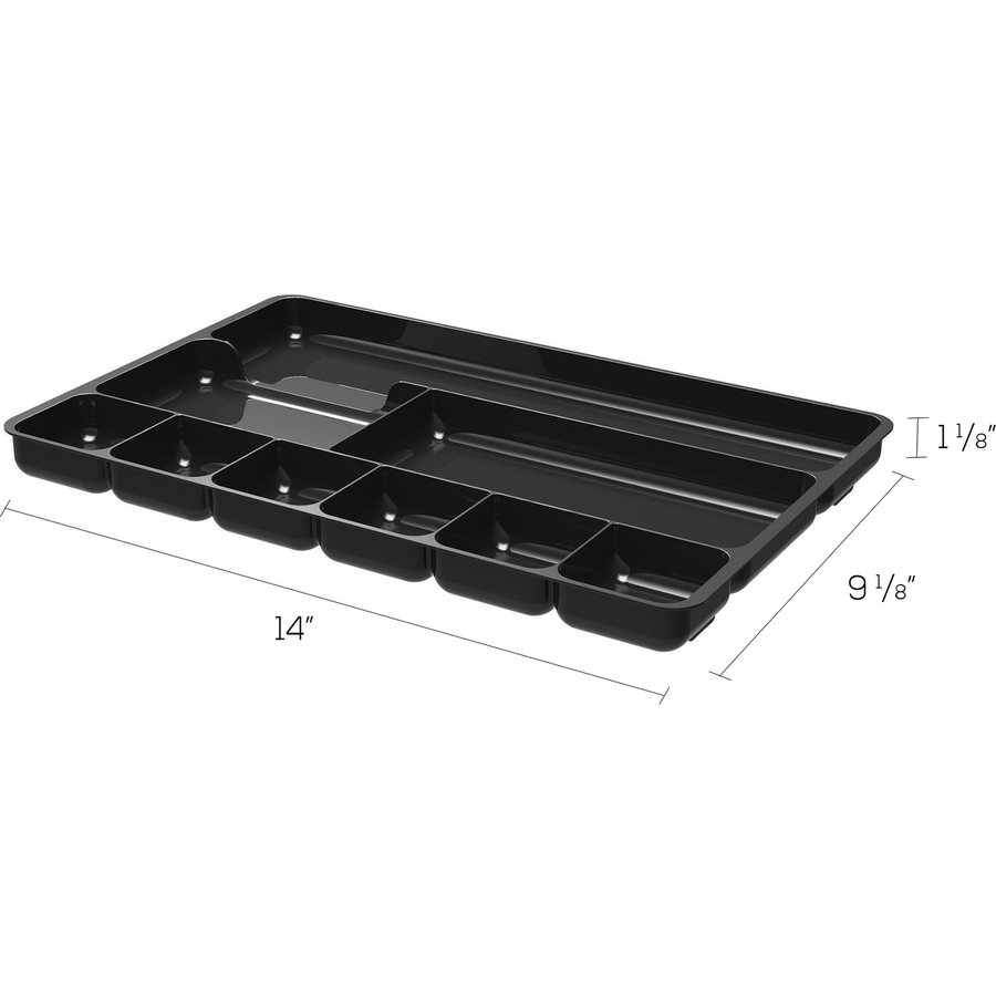Deflecto Desktop Hanging File Holder - Recycled Plastic, 9.6 X 13.3 X 8.5 Inches, With Step-Up Inserts