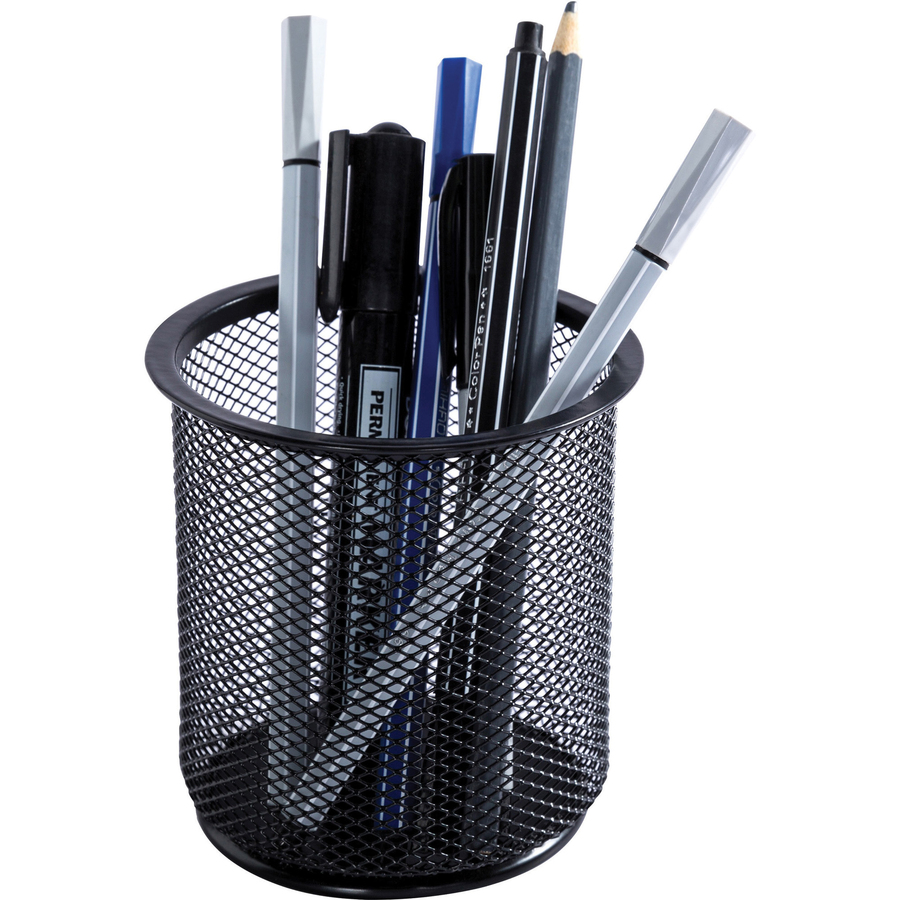 Lorell Mesh Wire Pencil Cup Holder - Zerbee