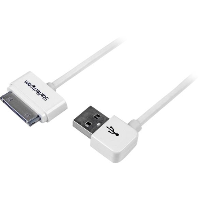 StarTech.com 20in Right Angle Apple 30-pin Dock to USB Cable iPhone iPad
