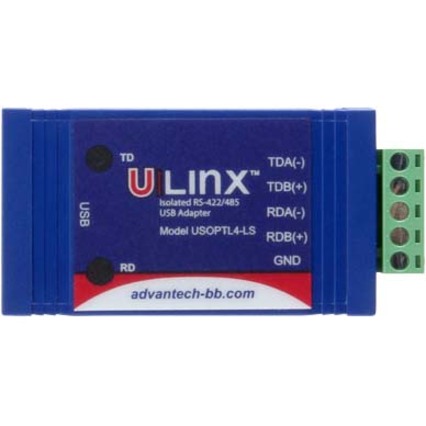 USB/Serial Data Transfer Adapter - B+B SmartWorx - 1 x Terminal Block Serial - 1 x Type B Female USB