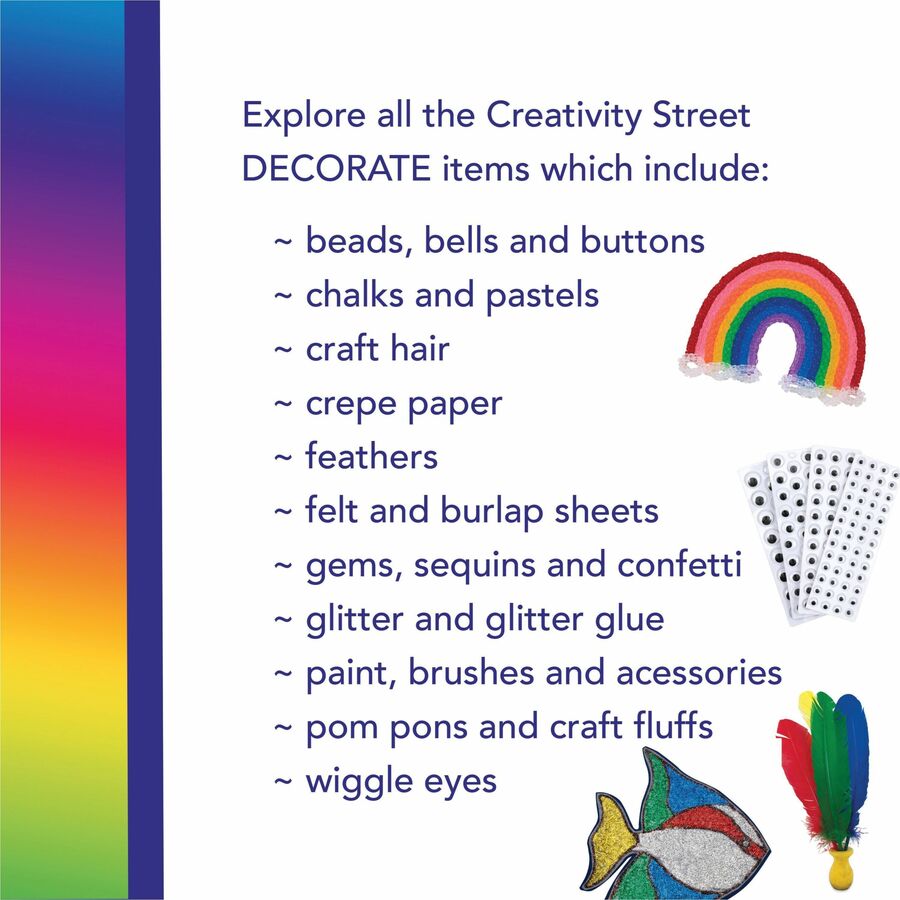Creativity Street 1/2 lb Acrylic Gems - Assorted - Acrylic - 1 / Pack