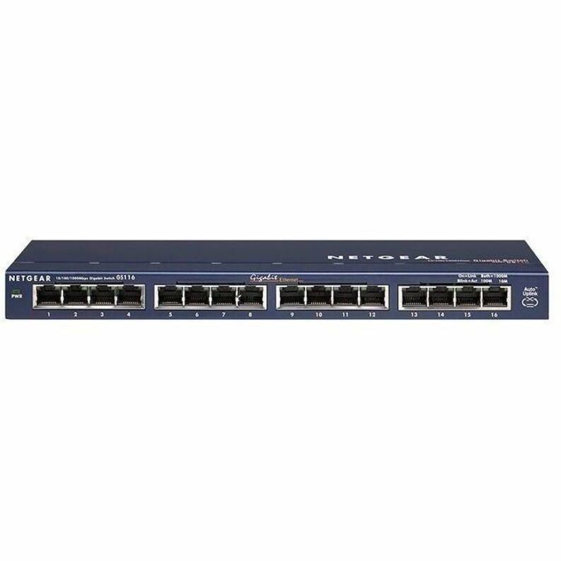 Netgear ProSafe GS116 16-port Gigabit Ethernet Switch - 16 x 10/100/1000Base-T