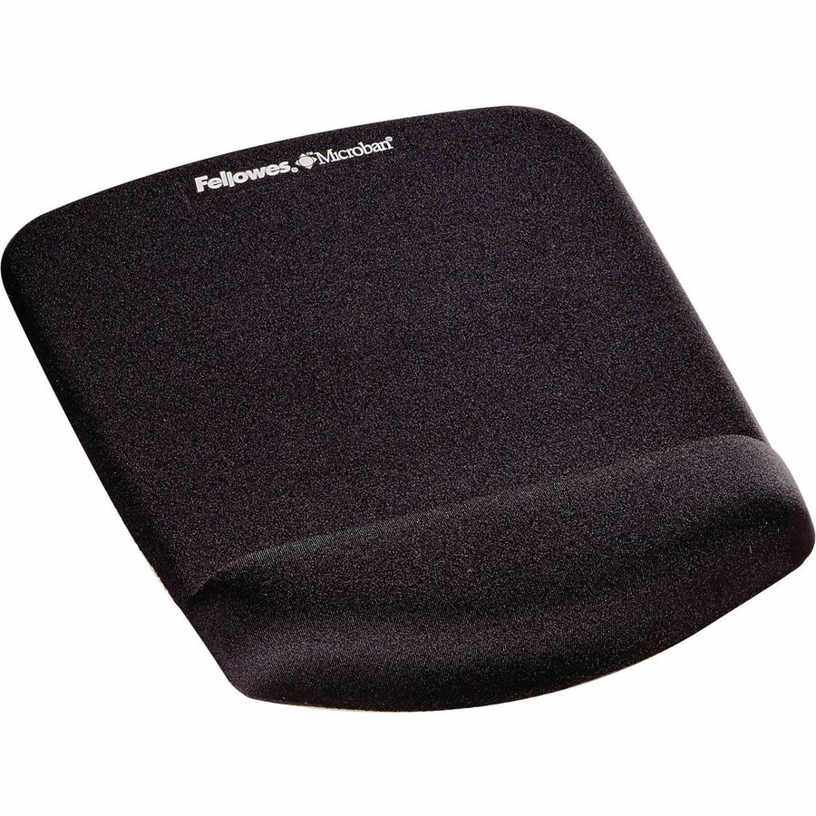 Fellowes - Tapis de souris/repose-poignet PlushTouch avec technologie FoamFusion - Noir