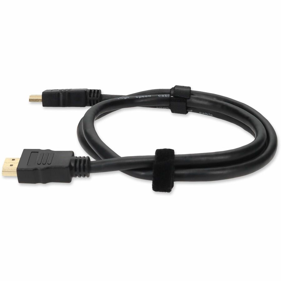 6ft HDMI 1.4 Male to HDMI 1.4 Male Black Cable Which Supports Ethernet For Resolution Up to 4096x2160 (DCI 4K)