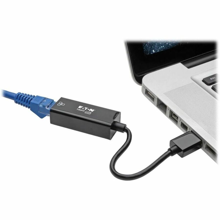 Tripp Lite by Eaton USB 3.0 to Gigabit Ethernet NIC Network Adapter - 10/100/1000 Mbps Black