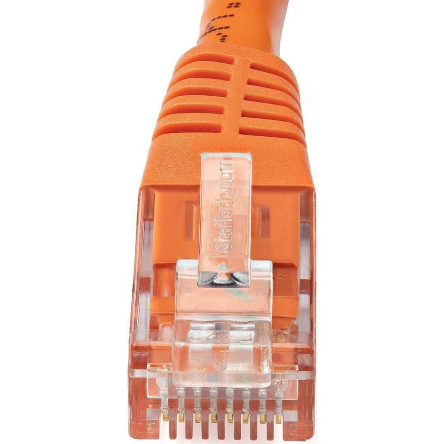 StarTech 15ft CAT6 Ethernet Cable - Orange Molded Gigabit - 100W PoE UTP 250Mhz - Category 6 Patch Cord UL Certified Wiring/TIA