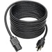 Tripp Lite 15ft Computer Power Cord Cable 5-15P to C13 10A 18AWG 15' - For Computer, Printer, Monitor - 125 V AC / 10 A - Black - 15 ft Cord Length