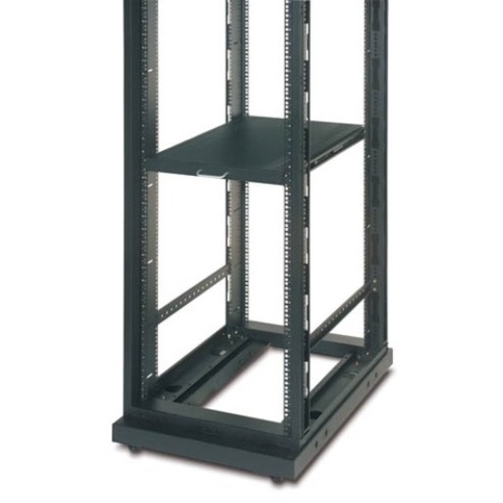 Sliding Shelf 100lbs/45.5kg Black - 1U Rack Height - Rack-mountable - Black - 2 Year Warranty