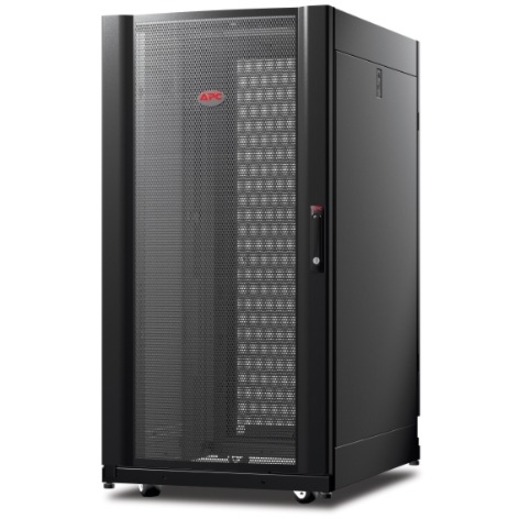 APC NetShelter AV, Server Rack Enclosure, 24U, 10-32 Threaded Rails, Black, 1199H x 600W x 806D mm