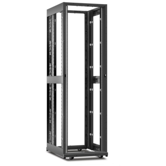 APC NetShelter AV, Server Rack Enclosure, 42U, 10-32 Threaded Rails, without Sides, Roofs, Doors, Black, 1991H x 600W x 806D mm