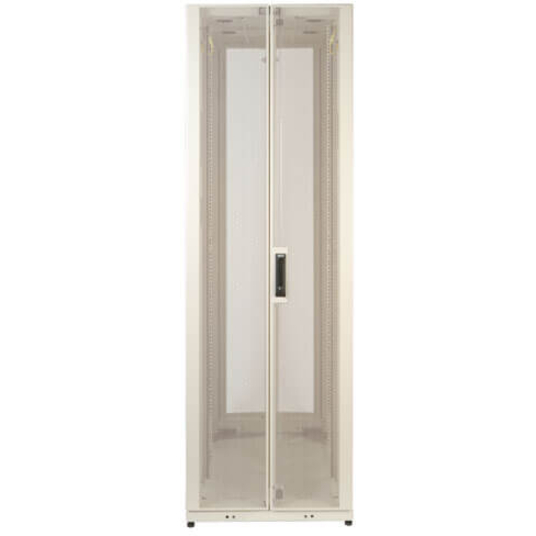 Tripp Lite 42U White SmartRack Premium Enclosure (Includes Doors and Side Panels) - 42U Rack Height x 19" (482.60 mm) Rack Width - White - 1020.58 kg Dynamic/Rolling Weight Capacity - 1360.78 kg Static/Stationary Weight Capacity
